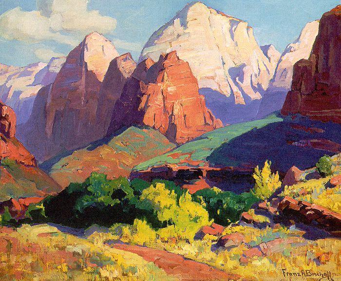 Bischoff, Franz Pinnacle Rock w oil painting image